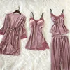 /product-detail/pyjamas-women-winter-4-pieces-pijamas-women-sexy-lace-velvet-pajamas-set-mujer-pink-sleepwear-62253658069.html