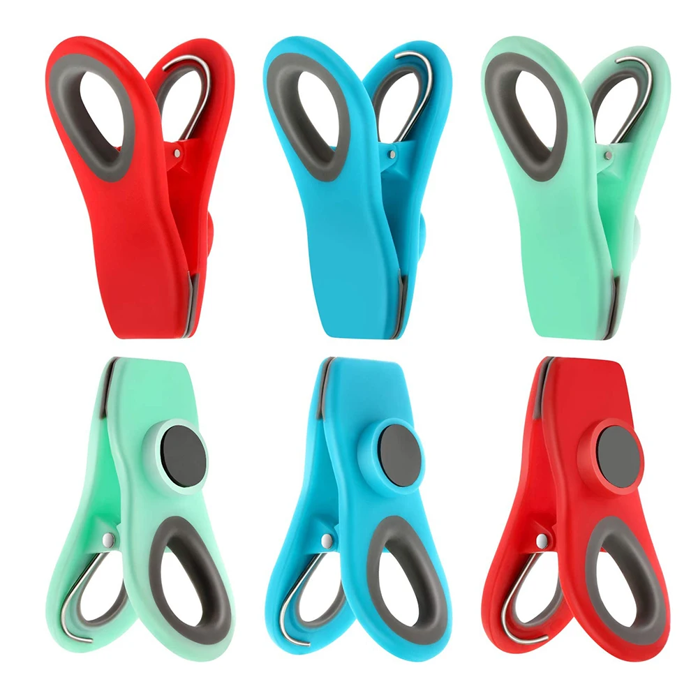 Food Bag Dampproof Sealing Clamps Durable Sealing Clips Colored Plastic Prodigy Magnetic Bag Sealing Chip Clips, Customized
Food Bag Dampproof Sealing Clamps Durable Sealing Clips Colored Plastic Prodigy Magnetic Bag Sealing Chip Clips, Customized