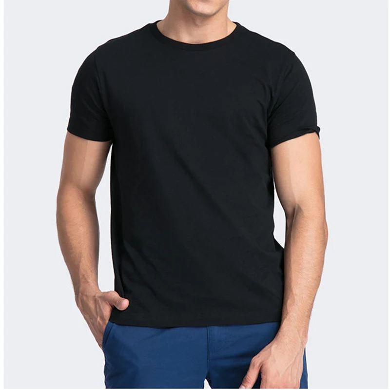 100% Cotton Mens T-Shirt O-Neck Pure Color Short Sleeve Men T Shirt, White 
100% Cotton Mens T-Shirt O-Neck Pure Color Short Sleeve Men T Shirt, White
