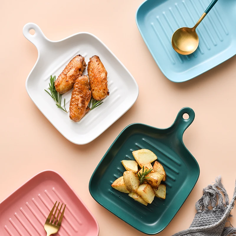 High quality colorful single handle baking pan cheap restaurant ceramic bakeware, Customized color
High quality colorful single handle baking pan cheap restaurant ceramic bakeware, Customized color
