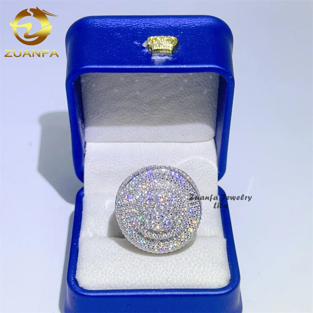 Custom luxury big hip hop rapper 925 sterling silver vvs moissanite iced out men diamond ring
Custom luxury big hip hop rapper 925 sterling silver vvs moissanite iced out men diamond ring