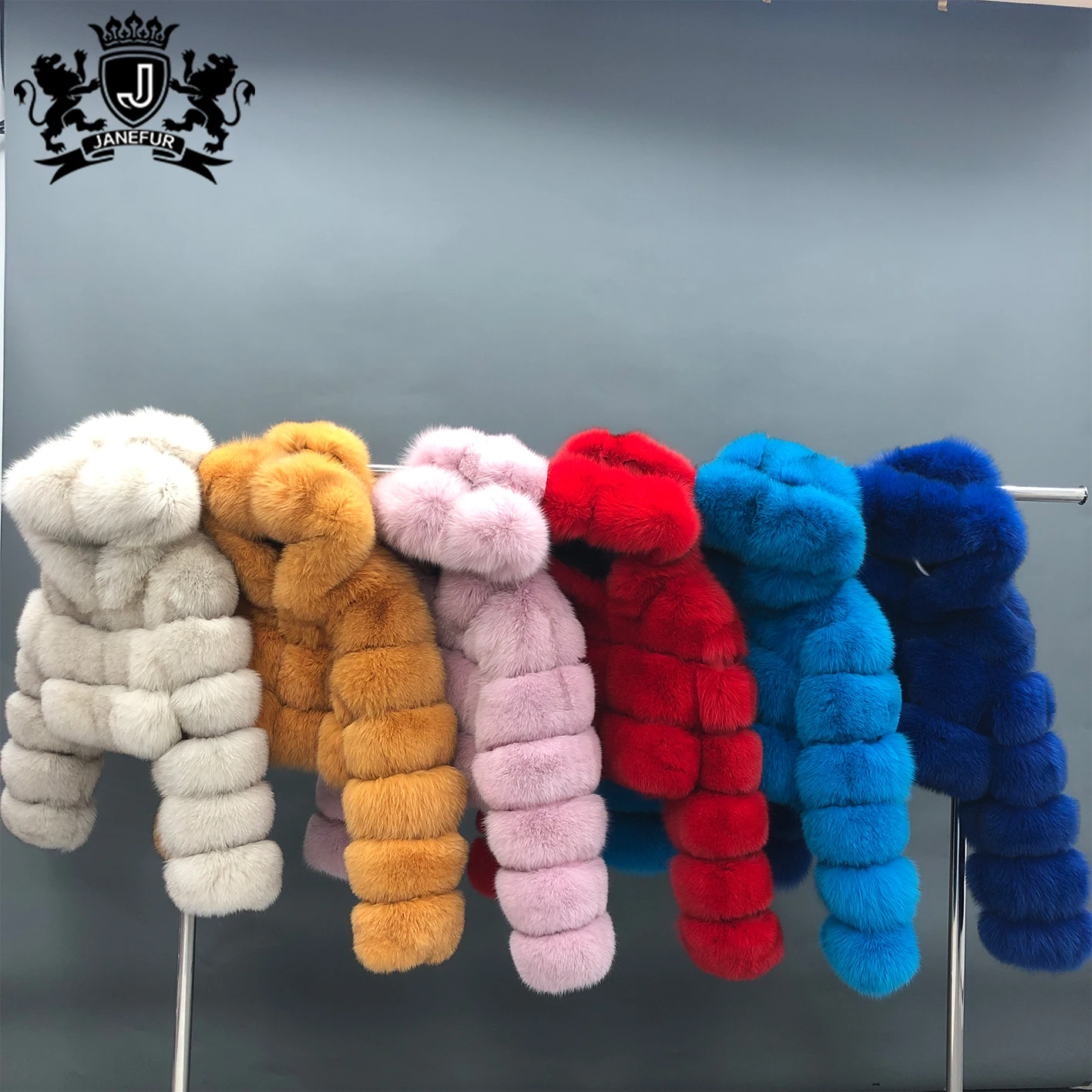 Janefur Quick Shipping Real Fur Fluffy Short Style Women Fashionable Hooded Fox Coat, 36 colors for stock, customized color
Janefur Quick Shipping Real Fur Fluffy Short Style Women Fashionable Hooded Fox Coat, 36 colors for stock, customized color