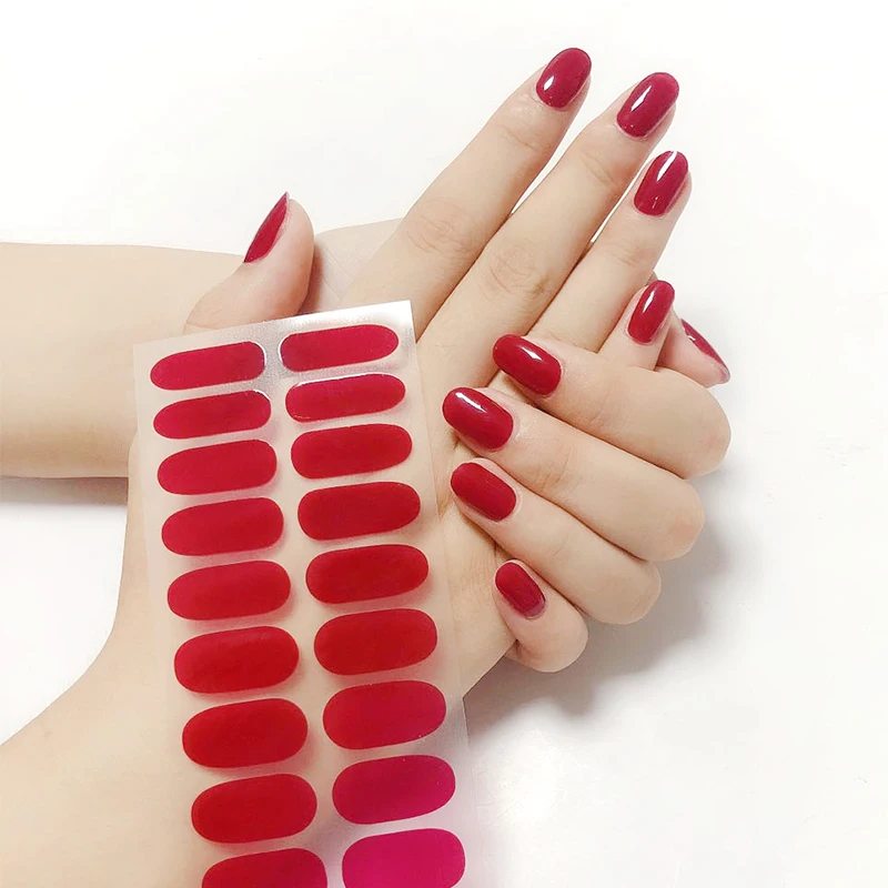 hot sale nail jel strips 22 fingers high quality nail art sticker nail decal sticker
hot sale nail jel strips 22 fingers high quality nail art sticker nail decal sticker