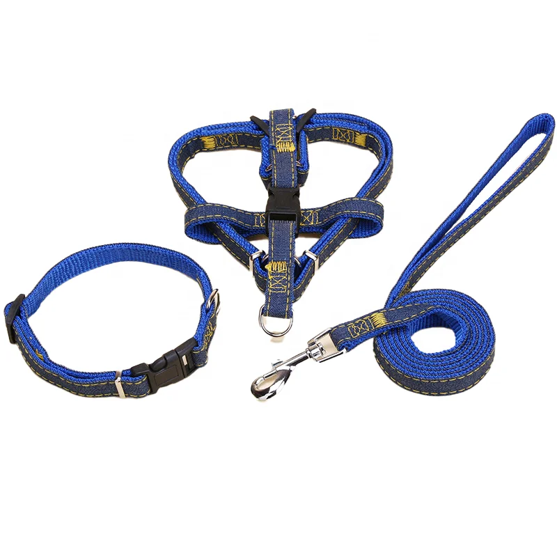High Quality Pet Leash Accessories Polyester Adjustable Dog Harness And Lead Set, As picture
High Quality Pet Leash Accessories Polyester Adjustable Dog Harness And Lead Set, As picture