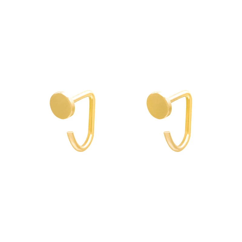 ROXI delicate jewelry new style U-shaped rear-mounted round s925 silver stud earrings, Gold/white
ROXI delicate jewelry new style U-shaped rear-mounted round s925 silver stud earrings, Gold/white