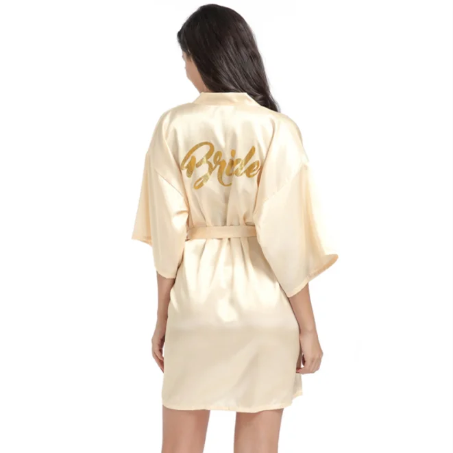 Summer Glitter Bride Ladies Married Thin Satin Robe Sexy Cardigan Nightgowns ZGJ-0253
Summer Glitter Bride Ladies Married Thin Satin Robe Sexy Cardigan Nightgowns ZGJ-0253