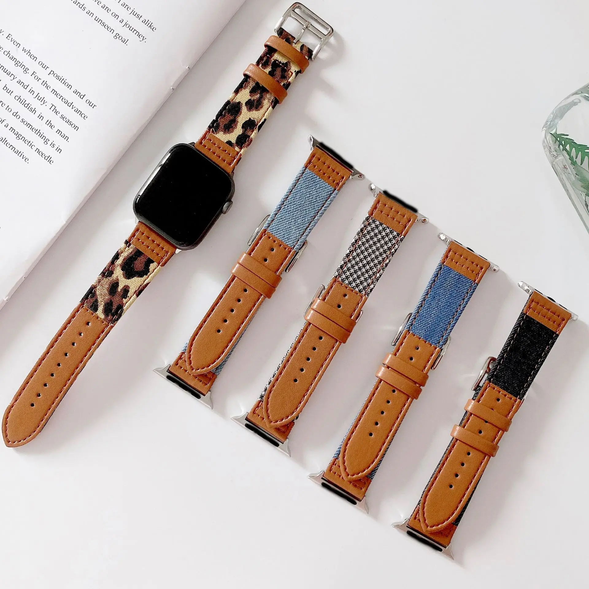 Denim stitching leather strap For Apple Watch Band For Iwatch 42mm 40mm Wristband 
Denim stitching leather strap For Apple Watch Band For Iwatch 42mm 40mm Wristband