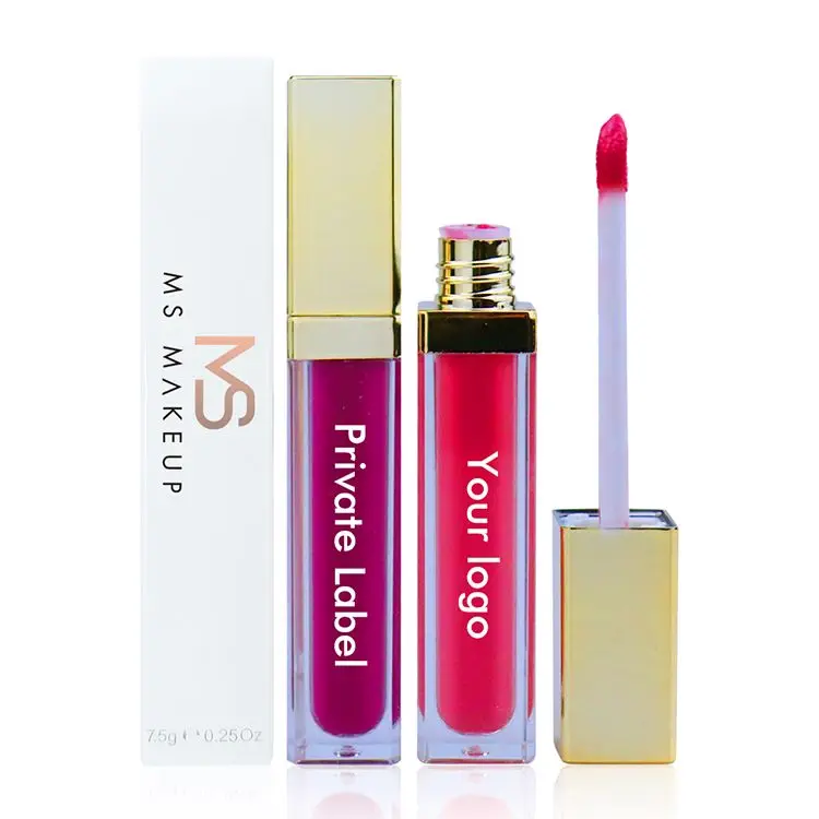 Small Batch Customization Label 12 Colors Matte Lip Stick Waterproof Gold Lid Square Tube Dark Red Non-stick Lipsticks Liquid
Small Batch Customization Label 12 Colors Matte Lip Stick Waterproof Gold Lid Square Tube Dark Red Non-stick Lipsticks Liquid