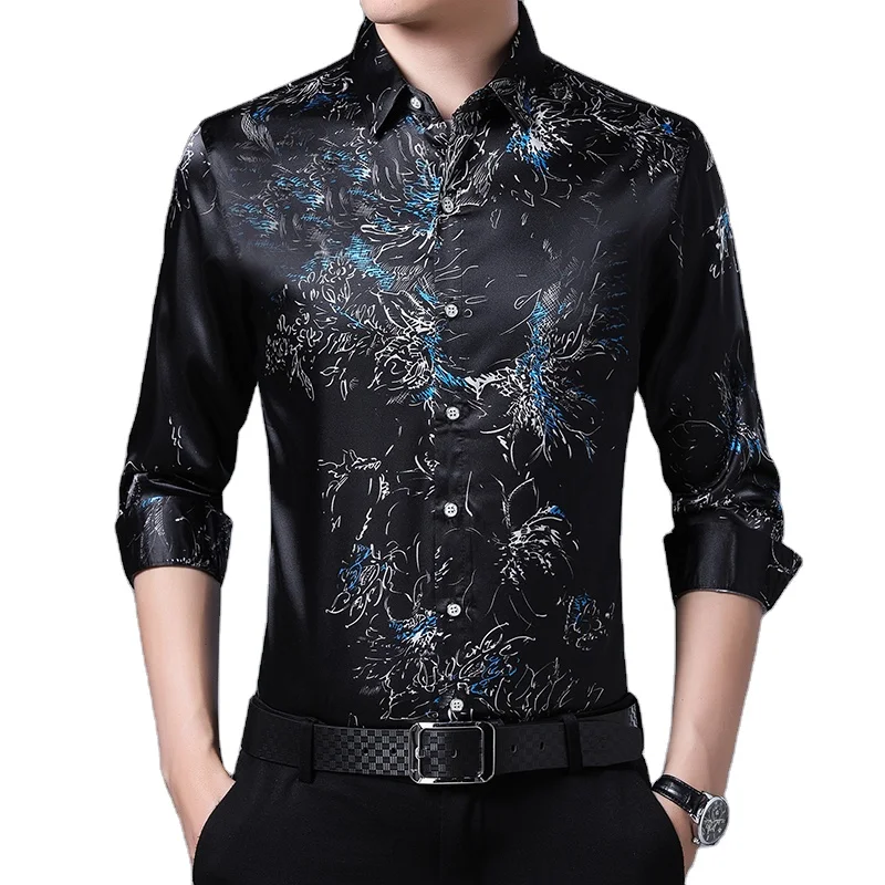 new arrival long sleeve western style polyester flower print cheap man plus size blouse shirt
new arrival long sleeve western style polyester flower print cheap man plus size blouse shirt