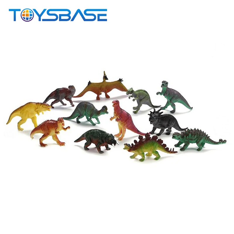 2019 New Kids mini plastic animatronic dinosaurs models set figures dinosaur Toy | Dinosaurios de juguete de goma