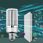 40 ワット E27 uv 殺菌ランプ 5736 smd 85-265 v led トウモロコシ電球リモコン uvc 紫外線殺菌ライト 130 led ホームオフィス