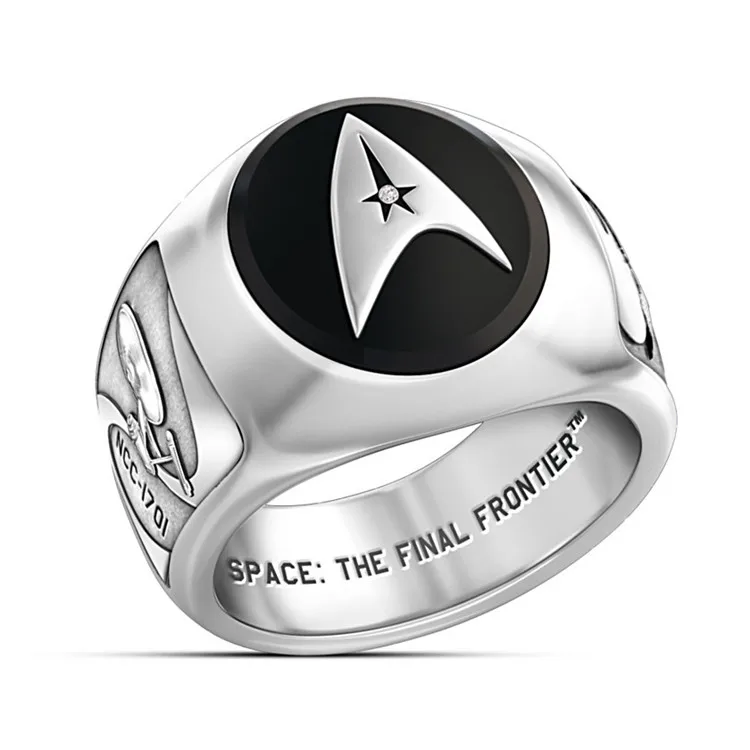 Star Trek Ring the Last Border Men's Command Insignia Ring Geek Ring for Men, Silver,rosegold
Star Trek Ring the Last Border Men's Command Insignia Ring Geek Ring for Men, Silver,rosegold