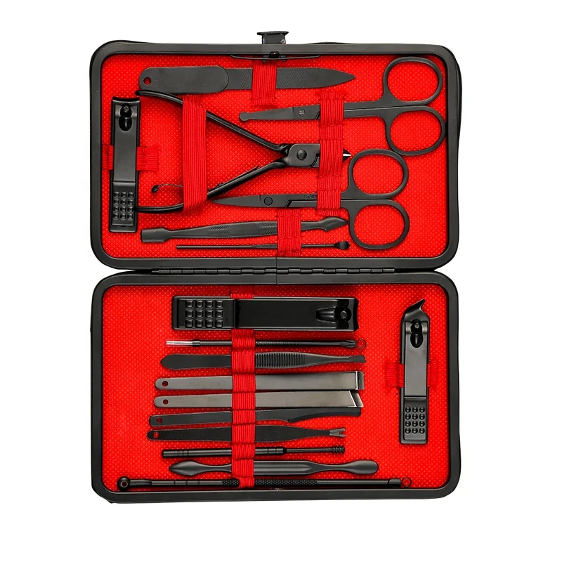 Hot sale 2022 nail clippers pedicure 18 in 1 black carbon steel nail set household appliances, Picture color
Hot sale 2022 nail clippers pedicure 18 in 1 black carbon steel nail set household appliances, Picture color