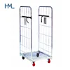 High quality industrial insulated logistic transport zinc steel galvanized storage metal roll container trolley