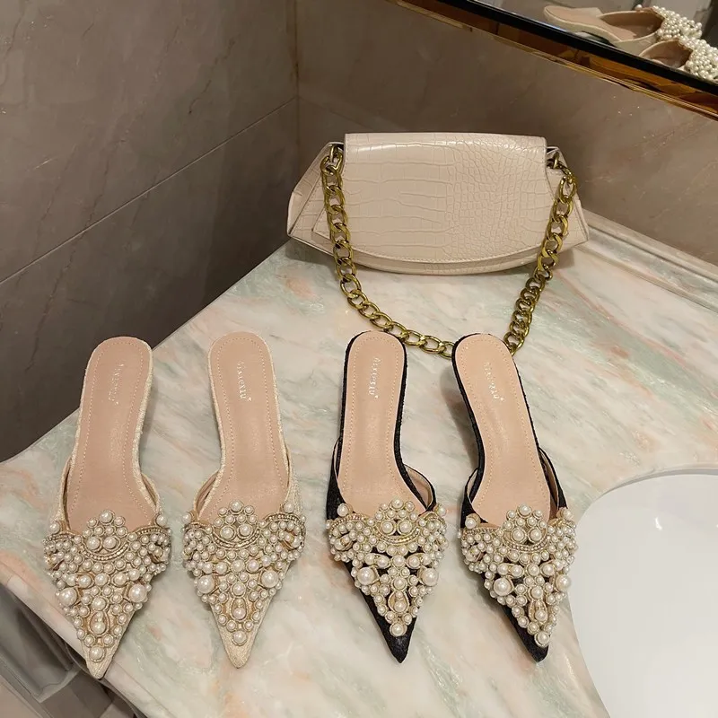 2022 Summer Women Pearl Sandals Fashion Thin High Heels Pumps Woman Party office Shoes
2022 Summer Women Pearl Sandals Fashion Thin High Heels Pumps Woman Party office Shoes