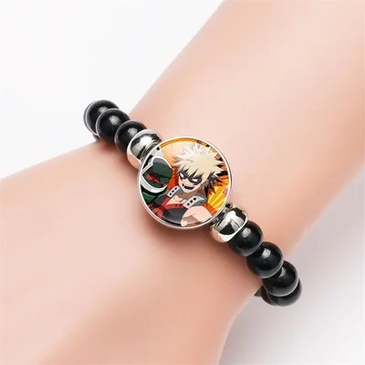 Charm Glass Gem Bracelet Black Elastic Rope Beaded Bracelet Cartoon Anime My Hero Academia Bracelets for Women Jewelry, Picture shown
Charm Glass Gem Bracelet Black Elastic Rope Beaded Bracelet Cartoon Anime My Hero Academia Bracelets for Women Jewelry, Picture shown