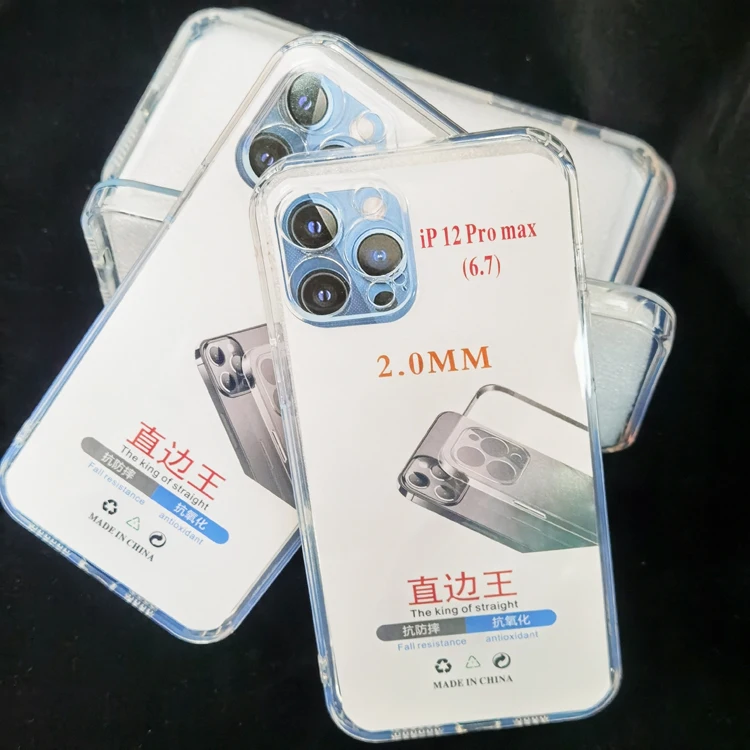Original Small Hole Camera Protector Straight Edge Design 2.0mm Soft TPU Transparent Mobile Phone Cover Case For Iphone 12
Original Small Hole Camera Protector Straight Edge Design 2.0mm Soft TPU Transparent Mobile Phone Cover Case For Iphone 12