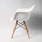 Nordic Arm Chair Modern Plastic Stacking Lounge Chair Dining