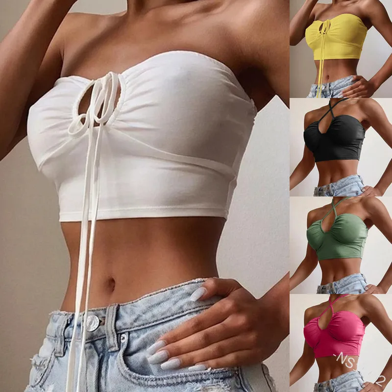 2021 Solid Color Sexy Tube Top Off-the-shoulder Short Top Slim Navel Women's Breast Wrap, Picture color
2021 Solid Color Sexy Tube Top Off-the-shoulder Short Top Slim Navel Women's Breast Wrap, Picture color