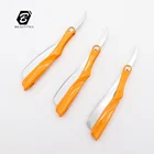 R2 JAPANESE STYLE folding razor barber for shaving with plastic handle