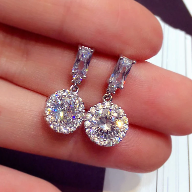 CAOSHI Shiny 2021 Drop Earrings Girls Crystal Clear Round Sun Flower Zircon Drop Wedding Earrings Women
CAOSHI Shiny 2021 Drop Earrings Girls Crystal Clear Round Sun Flower Zircon Drop Wedding Earrings Women