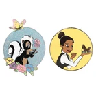 Cute animal cartoon metal lapel soft enamel pin