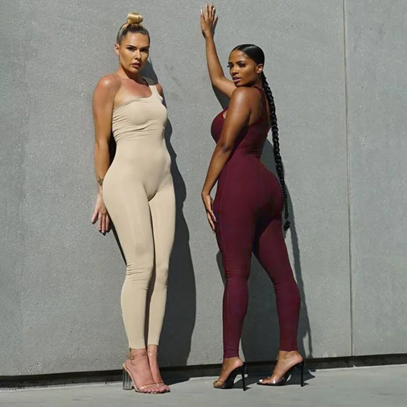 X01262C One-Shoulder Casual Sporty Rompers Women Jumpsuit Fitness Sleeveless Bodycon Workout Active Wear Fashion Jumpsuits 2020, Black
X01262C One-Shoulder Casual Sporty Rompers Women Jumpsuit Fitness Sleeveless Bodycon Workout Active Wear Fashion Jumpsuits 2020, Black