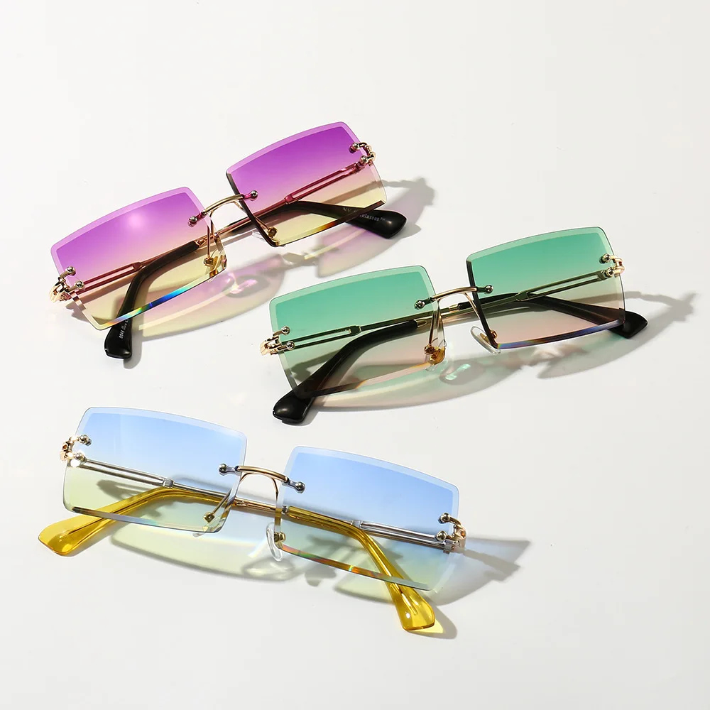 2022 small rectangle rimless sunglasses 30 Colors women Colorful Custom Logo Sun Glasses
2022 small rectangle rimless sunglasses 30 Colors women Colorful Custom Logo Sun Glasses