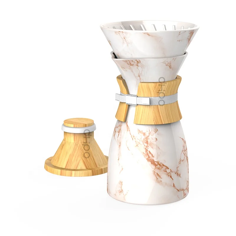 DHPO Brand New design marble ceramic pour over coffee set with wood lid and sleeve, Black, white, gray, red, blue, green, yellow
DHPO Brand New design marble ceramic pour over coffee set with wood lid and sleeve, Black, white, gray, red, blue, green, yellow