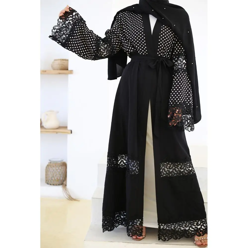 2020 Latest design cardigan wholesale muslim pearl dress velvet Dubai kimono open abaya, Black
2020 Latest design cardigan wholesale muslim pearl dress velvet Dubai kimono open abaya, Black