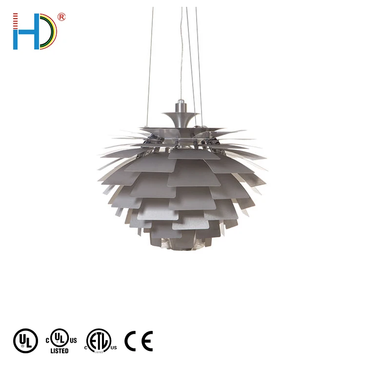 High Quality Wholesale Custom Cheap Aluminum Shade Interior Pendant Lamp Modern Led Chandelier