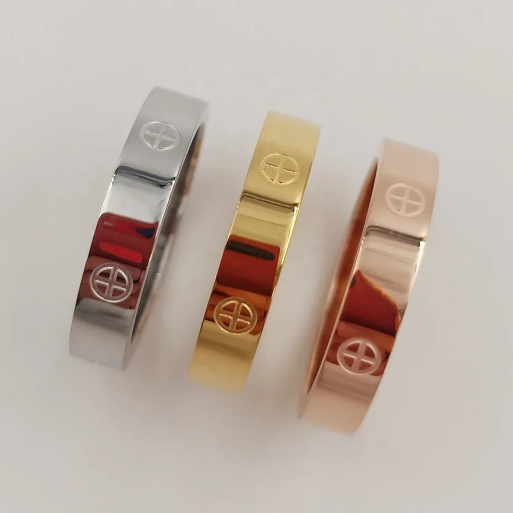 wholesale custom jewelry stainless steel PVD 18K gold plated simple love classic rings for women and men, All common color are available
wholesale custom jewelry stainless steel PVD 18K gold plated simple love classic rings for women and men, All common color are available