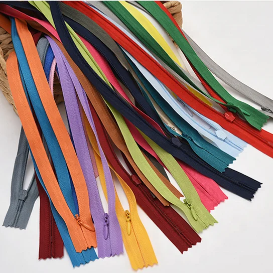 Wholesale Fashion Women #3 Nylon Plastic zipper Lace Tape Invisible Zipper