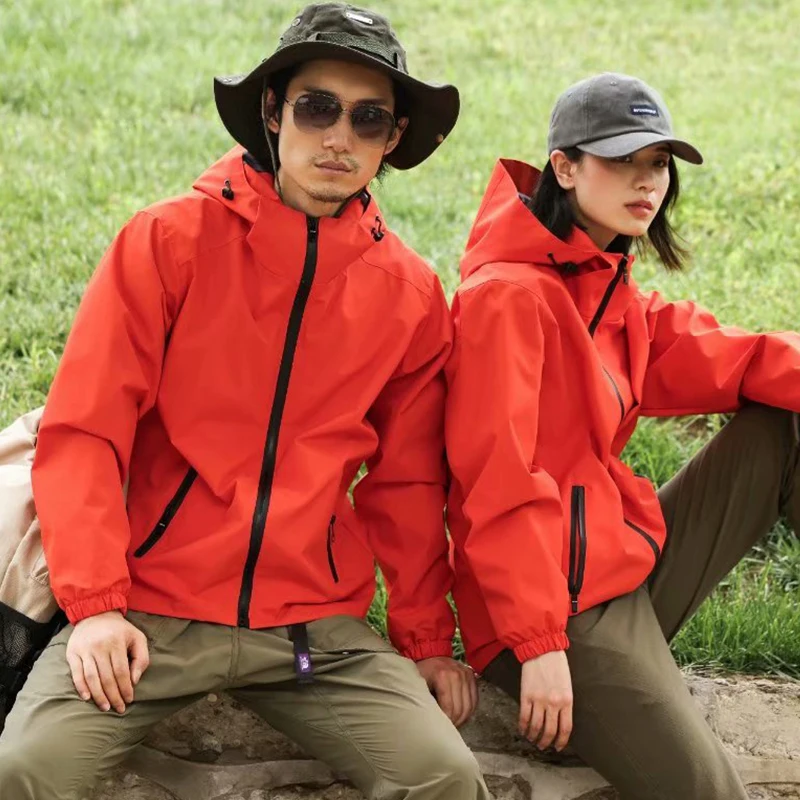 Polyester pongee waterproof and breathable autumn thin outdoor jacket 800g lightweight unisex casual sports jackets
Polyester pongee waterproof and breathable autumn thin outdoor jacket 800g lightweight unisex casual sports jackets