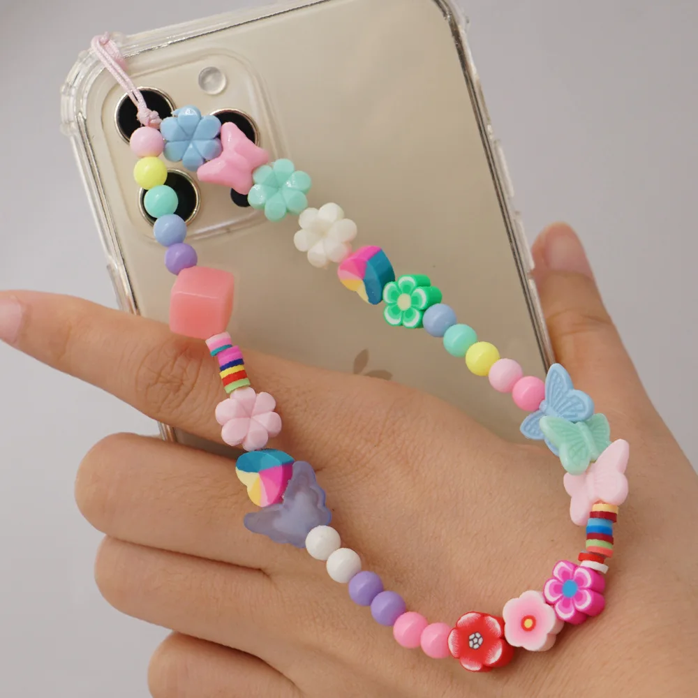 Ins new fashion cute handmade bohemian clay fruit beaded chain butterfly charms cell phone accessories strap
Ins new fashion cute handmade bohemian clay fruit beaded chain butterfly charms cell phone accessories strap