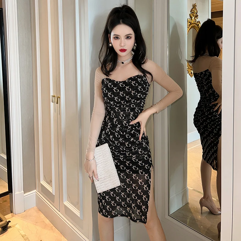 ZYHT 10186 Popular Products Women Mesh Patchwork Bodycon Dress Fashion Knee-length Long Sleeve Autumn Dress
ZYHT 10186 Popular Products Women Mesh Patchwork Bodycon Dress Fashion Knee-length Long Sleeve Autumn Dress