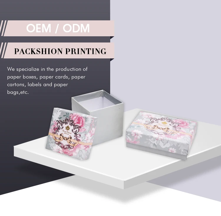 cheap custom small square paper small birthday gift packaging