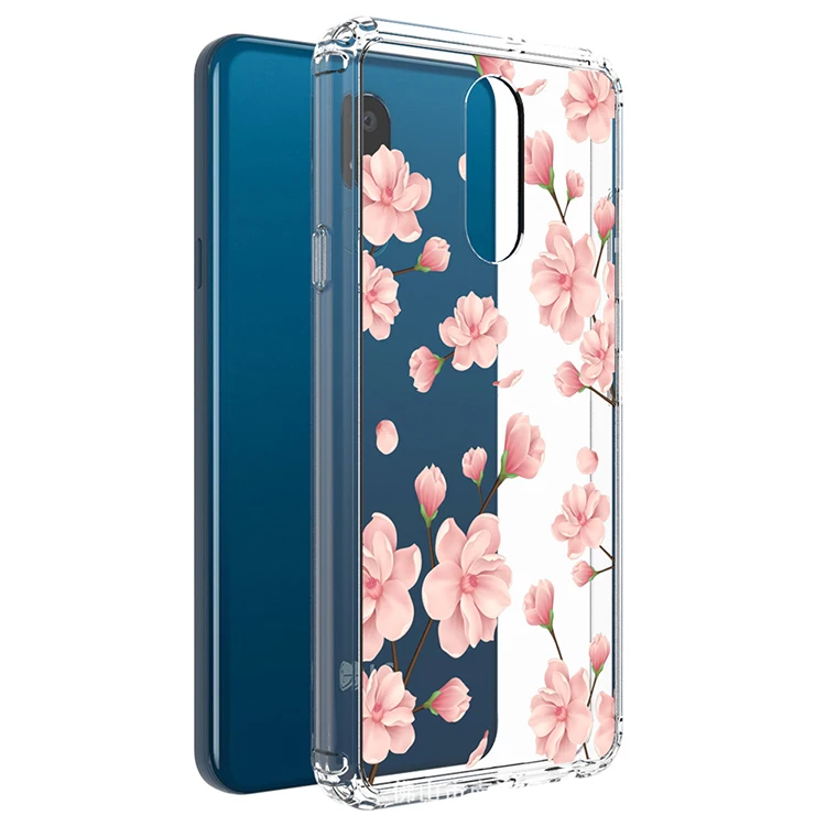 Clear Protective Case Floral Girls Women Hard PC Case with TPU Bumper Cover Phone Case for LGK30
Clear Protective Case Floral Girls Women Hard PC Case with TPU Bumper Cover Phone Case for LGK30