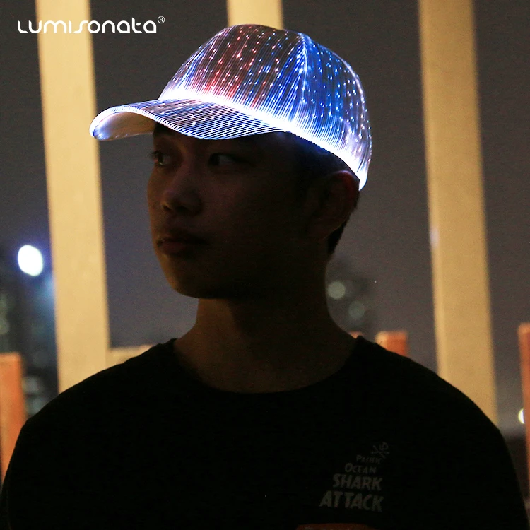 Luminous LED Baseball Cap 7 Colors baseball cap led Unisex DJ Light Up Rave fiber optic hat
Luminous LED Baseball Cap 7 Colors baseball cap led Unisex DJ Light Up Rave fiber optic hat