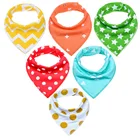 Top selling printed cotton feeding plain baby bibs