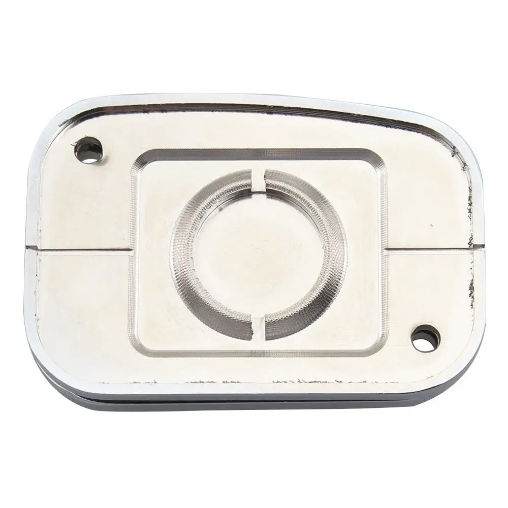 Chrome Front Brake Fluid Reservoir Cover Master Cylinder For Harley Softail Fat Bob FXFB Fat Boy FLSTF Heritage Classic Slim