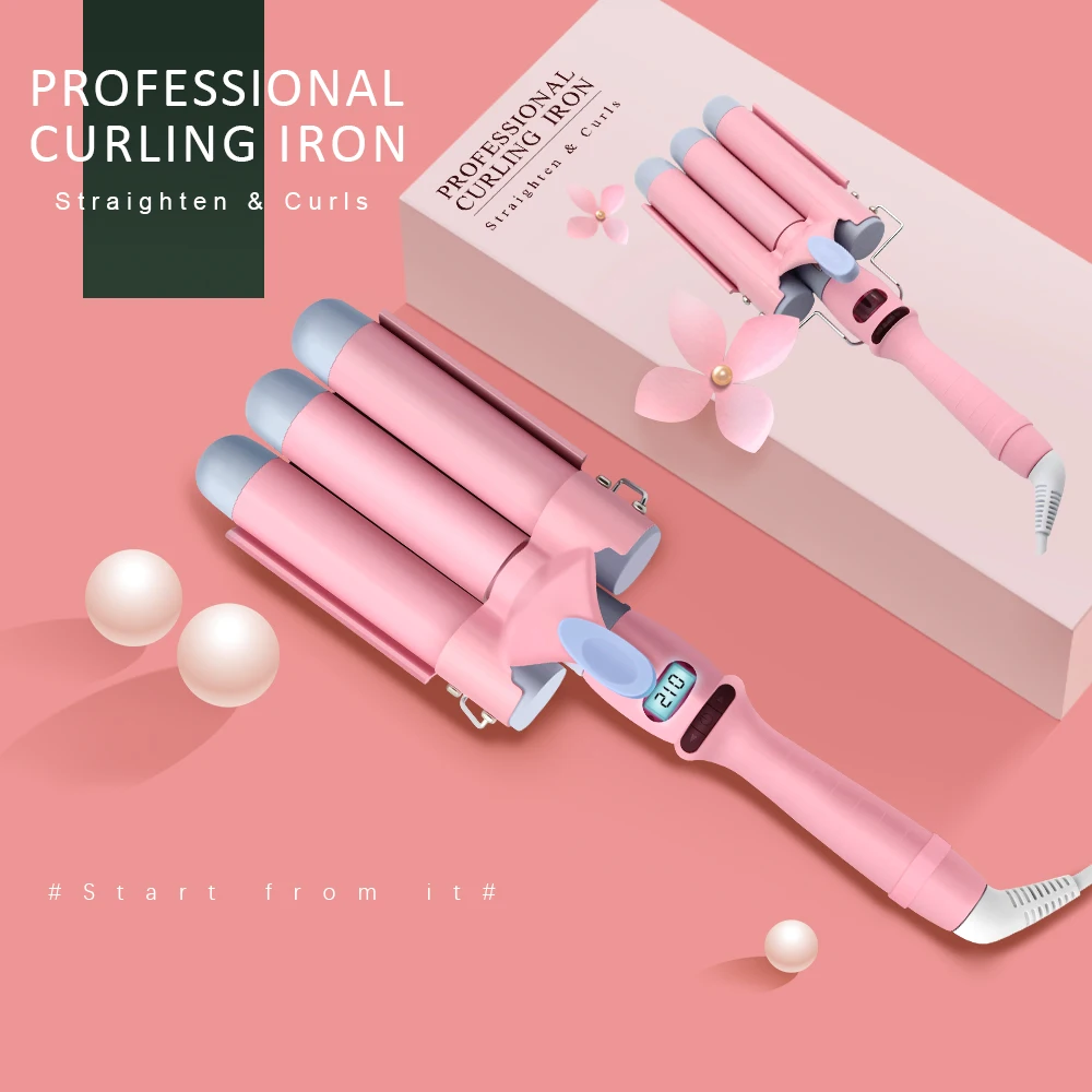 Hair Curler Professional Wave Extension And Curl Machine Brazilian Peruvian Curls, Pink 
Hair Curler Professional Wave Extension And Curl Machine Brazilian Peruvian Curls, Pink