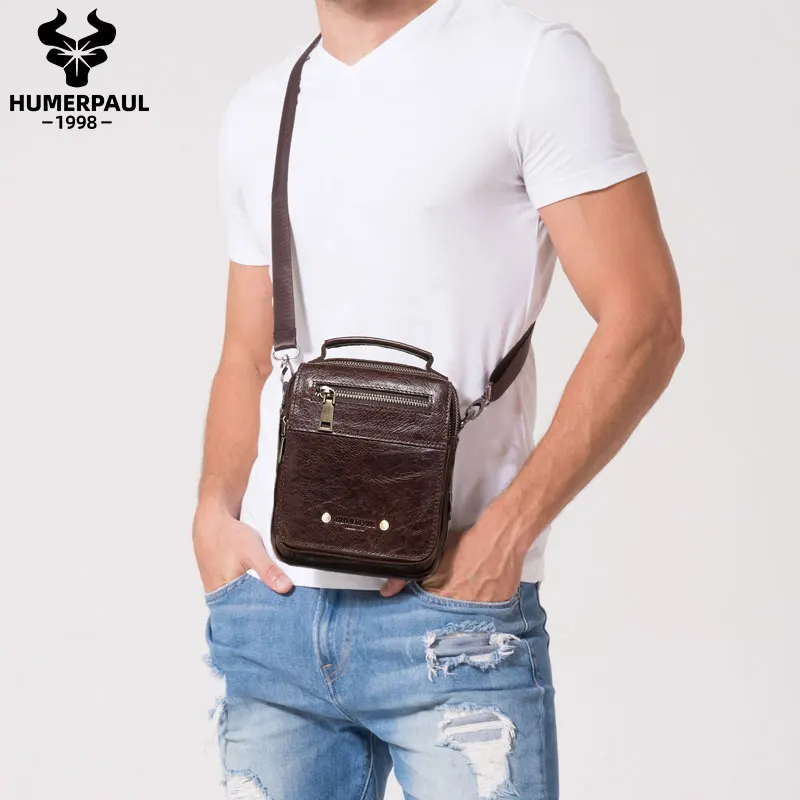 HUMERPAUL Shoulder Genuine Leather sport bag Cell Phone Travel Passport Crossbody Waist Bags Casual Cowhide Mini Bags For Man, Coffee/customized
HUMERPAUL Shoulder Genuine Leather sport bag Cell Phone Travel Passport Crossbody Waist Bags Casual Cowhide Mini Bags For Man, Coffee/customized