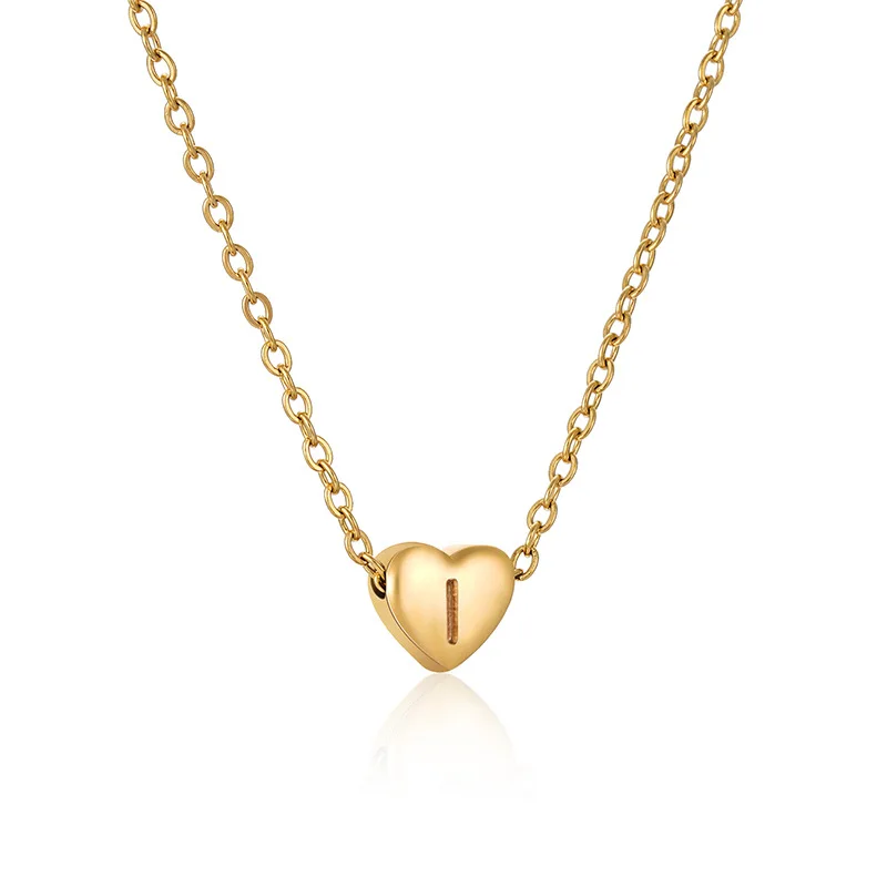 Minimalist Jewelry Waterproof 18K Gold Plated Stainless Steel Initial Letter Alphabet Heart Pendant Women Initial Necklace
Minimalist Jewelry Waterproof 18K Gold Plated Stainless Steel Initial Letter Alphabet Heart Pendant Women Initial Necklace