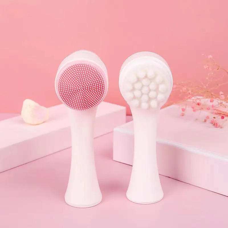 3d Silicone Face Brush Manual Beauty Tools Facial Cleanser Soft Bristle Cleaning Brush Double-sided Massage Brush, Pink,blue
3d Silicone Face Brush Manual Beauty Tools Facial Cleanser Soft Bristle Cleaning Brush Double-sided Massage Brush, Pink,blue