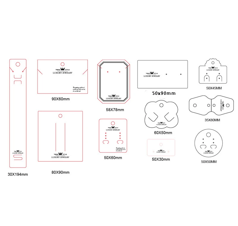 2021 PVC Jewelry Card of Gold Hot Stamping Flocking for Hanging Jewelry Accessories Earring Display Cards can Custom LOGO
2021 PVC Jewelry Card of Gold Hot Stamping Flocking for Hanging Jewelry Accessories Earring Display Cards can Custom LOGO