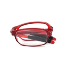 Plastic folding foldable reading glasses with case