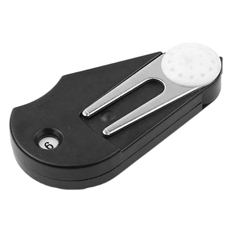 Golf Divot Tool Wholesaler Factory Custom Logo Black Golf Brush Marker Scoring Device Five In One Function Tool Golf Green Fork, Black, customized
Golf Divot Tool Wholesaler Factory Custom Logo Black Golf Brush Marker Scoring Device Five In One Function Tool Golf Green Fork, Black, customized