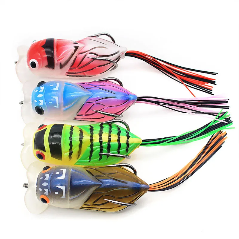 wholesale Lifelike cicada fishing lure hollow lure soft silica gel hollow body floating lures, 8colors
wholesale Lifelike cicada fishing lure hollow lure soft silica gel hollow body floating lures, 8colors