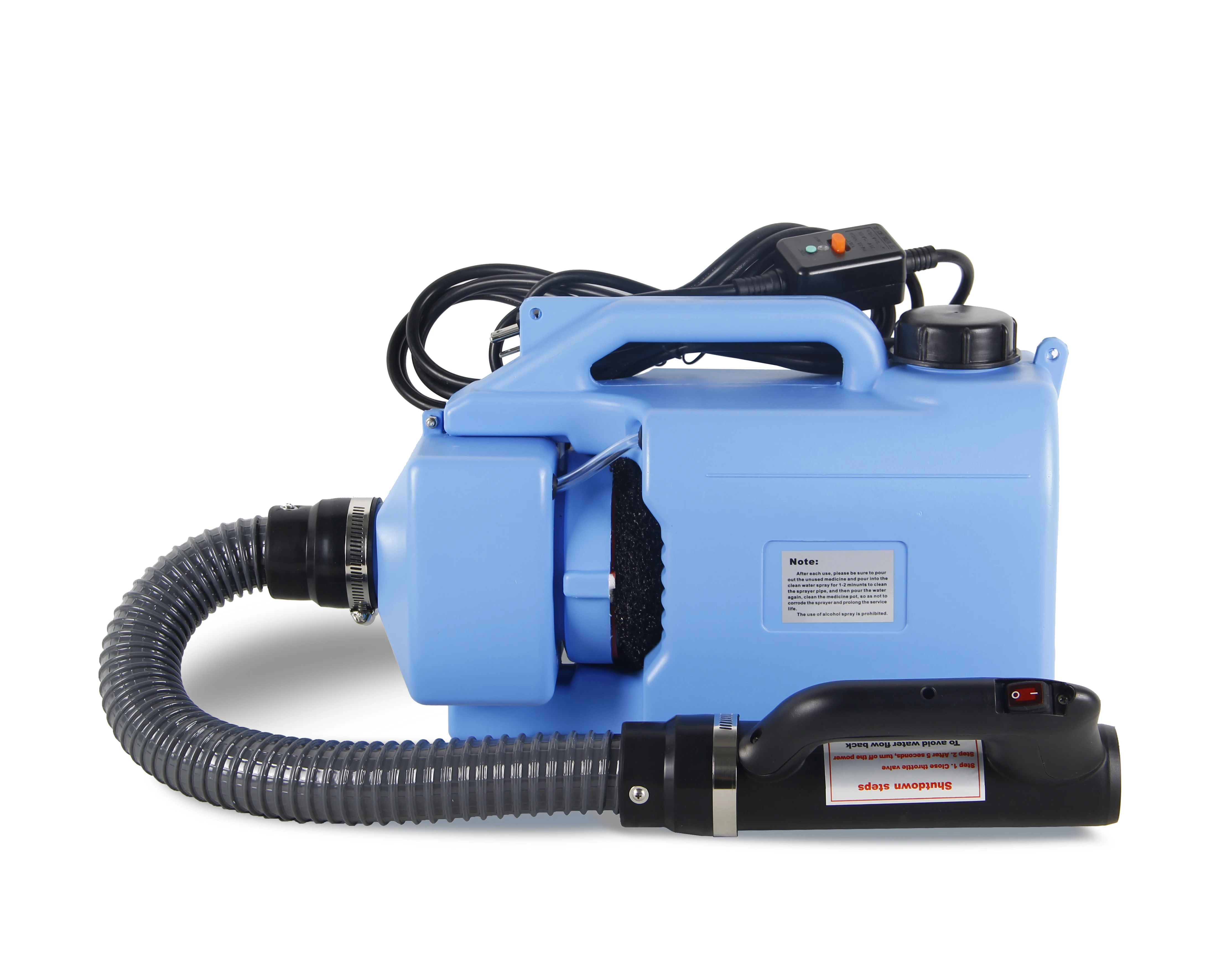 

5L capacity PE Plastic Type Garden Usage ulv cold fogging fogger electric disinfection spray fog sprayer machine, Blue